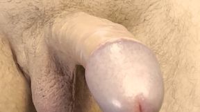I love you, and I'm showing you my cock up close while I masturbate