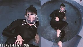 hd Underwater voluptuous latina first time oval diving glasses