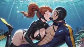 Scuba Fantasies #1B: Scuba Buddy Breathing Fantasy Roleplay (Animated)