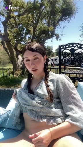 Cutie Pie Masturbating in Public Again