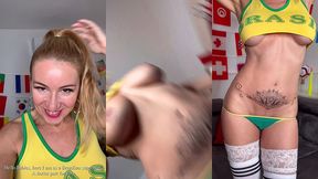 coucou les zamours aujourd hui joue le bresil, trop heureuse bien que j ...