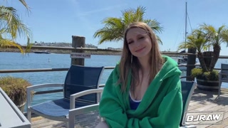 BJRAW - Laney Grey loves doing what she does best - Sucking cock and taking a cumload in her face!