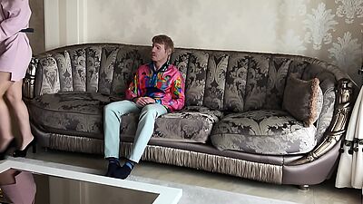 Sexy Blonde Ukrainian Teen Gets Anal While Being Watched By An Old Man Cuckold