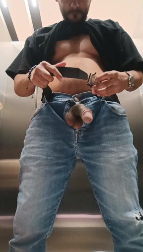 Peeing and Playing with My Dick in the Mall Bathroom