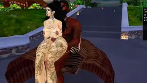 IMVU Vixen Rides Hard Through Steamy Cartoon Journey to Bliss