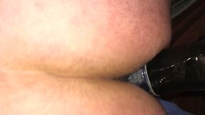 Amateur Takes Huge BBC Dildo