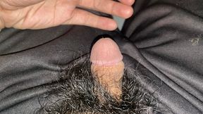 I masturbated on the bed while sitting