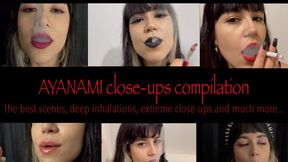 AYANAMI smoking close ups compilatiom
