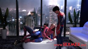 Spider Girl Banged by Superheroes. Lula