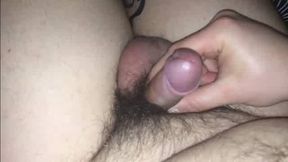 Fat Amateur Strokes His 4-Inch Mini-Penis