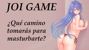 Spanish JOI - Juego hentai con opciones. Choose way.