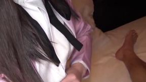 Hentai Cosplay Babe Transforms Into Pink Uniform for Steamy Blowjob Service Adventure
