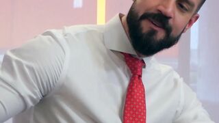 Office anal hammering with Andy Onassis and Emir Boscatto