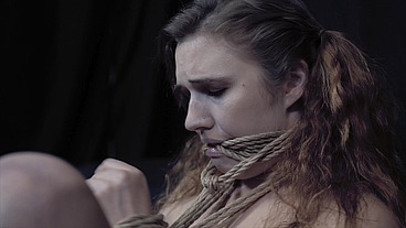 Makes Herself Squirt in Bondage