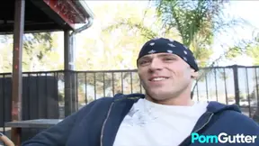 Slutty busty blonde Candy Manson takes a pounding