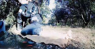 couple de motards s arretent pour baiser