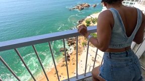 Latina girl with big ASS gets fucked in front of the sea in a hotel - MarArcher