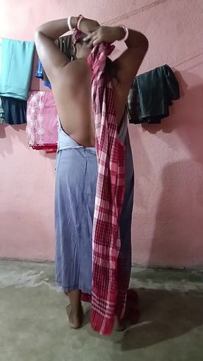 Saree Dropping After Bath Sfw 2