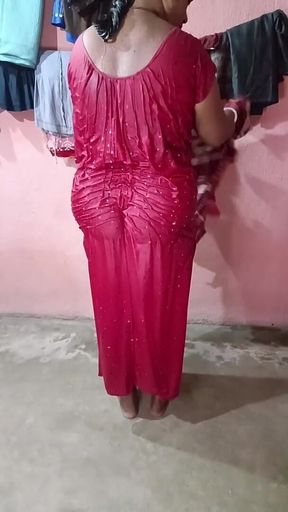 Saree Dropping After Bath Sfw 2