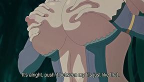 Horny green haired bitch destroyed with paizuri and cumshot