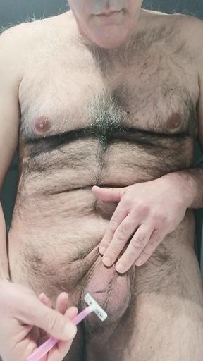 I Shave My Cock and They Soap My Chapel and Then a Good Handjob