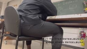 College Student Ripping Farts in the classroom
