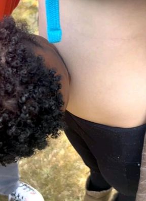 Belly play behind my boyfriends back