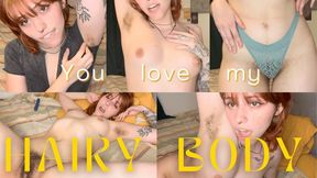 Hairy GF Cums With You