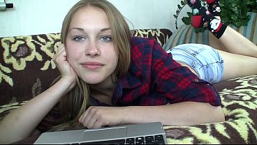 My incredibly sexy teen step daughter gives a crazy show