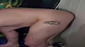 Unscripted wife humiliates hubby with big dildos