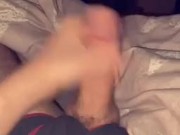 Horny twink showing his hard cock and teasing with precum | check out Onlyfans for more