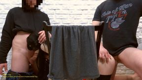 My First Sex with Two Men at the Same Time - I Got a Creampie and a Cumshot