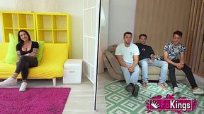 Nelia Estrada shows us she'_s the ULTIMATE MILKER by leaving 6 dudes dry at her gangbang