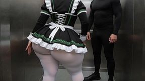 Big Ass Maid Stepsister Bent Over in Front of Me