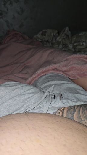 Step mom hand slip and pulled out step son dick from his panties touching his dick