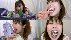 Michi Kitamura - Giantess Cute girl Michi's innocent destruction of the city part1 - MOV