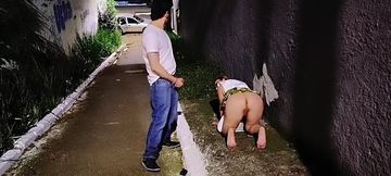 89-Year-Old Grandma Having Sex in the Car with Her Naughty Grandson