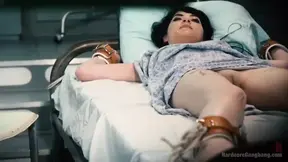 Gangbanged by three big cocks, psycho bitch gets fisted
