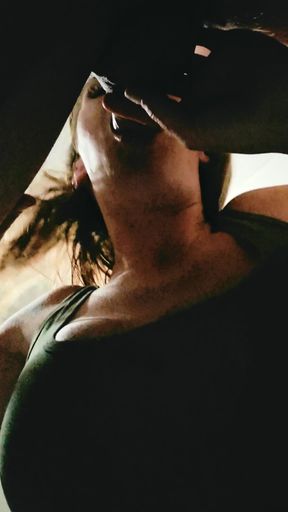 Busty Brunette Ultimate Mouthful and Surprised Ending