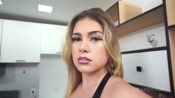 Beautiful Brazilian blonde with nice ass, Gabily Castro introduced to big black at Mambo Perv ( Anal, 0% pussy, ATM, dirt ...