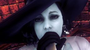 lady dimitrescu blowjob - resident evil village hentai prody