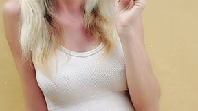 Outdoor Chainsmoking and sunglasses