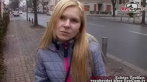 Normal German teen persuaded to have sex on the street