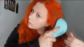 Brushing Long red hair MP4 640