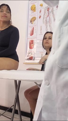 A lesbian couple went to a male gynecologist   Clip 1