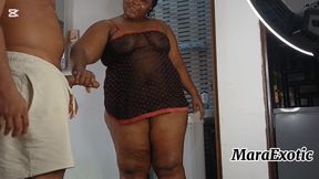 Gorgeous black BBW soul-stirring adult clip