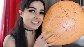 ESCREVENDO EM BALOES GRANDES