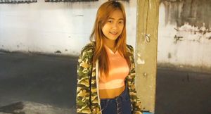 Shy Thai Bimbo with Colored Hair Enjoys Love