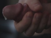 Closeup Oozing Cum - Male Loud Orgasm