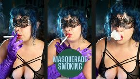 Masked Smoke & Glove Tease